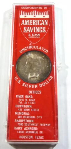 1922年 アメリカ貯蓄貸付組合 平和銀貨 美しい色調