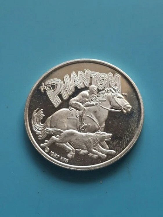 1987年 ファントム AMC カートゥーンセレブリティーズ 1オンス .999 シルバーラウンド