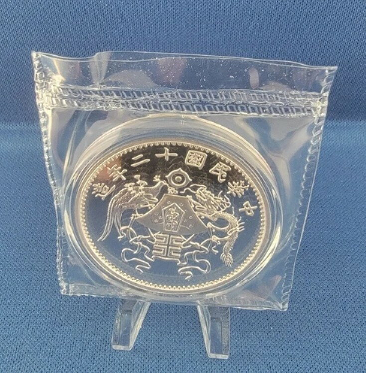 2019年 中国 1オンス シルバー ドラゴン＆フェニックス ドル 再鋳造 (PU) 5,000枚(3)