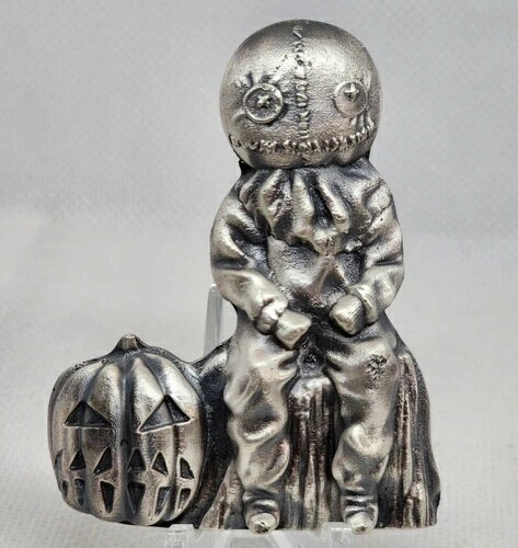 ロッカーミント トリックオアトリート ハロウィン ホラー シルバーアート 注ぎ口 2.9オンス .999 ハンドメイド