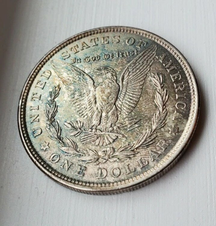 1921 年モルガン銀貨 ~ 素晴らしいハイグレード A+ トーニング ~ 昨年!!
