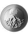 モンブラン ヨーロッパ大陸 2オンス 銀貨 5ドル ニウエ 2023年
