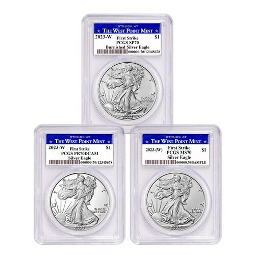 3 ピース 2023-W シルバー イーグル PCG