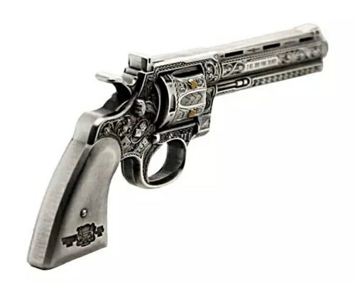 2023年 チャド 2オンス シルバー リボルバー ガン型 アンティーク ハイレリーフ コイン .999 ファイン