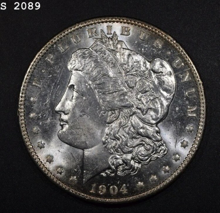 1904-O モルガン銀貨「VCH BU DMPL」*1点目以降は送料無料*