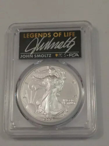 2021 ASE $1 タイプ2 PCGS PSA MS70 レジェンド・オブ・ライフ ジョン・スモルツ アトランタ・ブレーブス HOF
