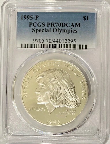 1995-P スペシャルオリンピックス世界大会 シルバーダラー PCGS プルーフ-70 DCAM