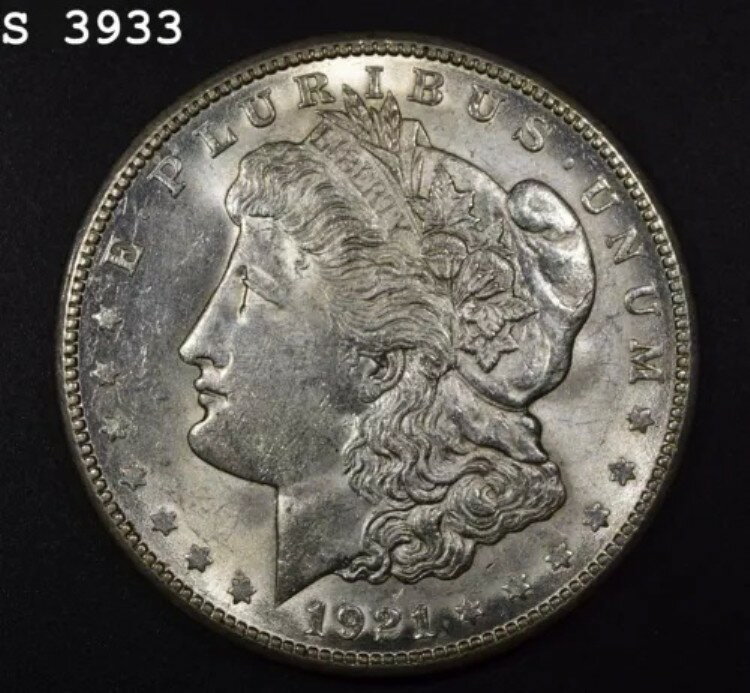 1921-S モルガン銀貨「VCH BU」*1点目以降送料無料*