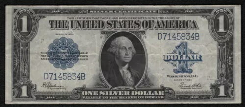 1923年 1ドル大型銀券「VF」*1点目以降は送料無料*