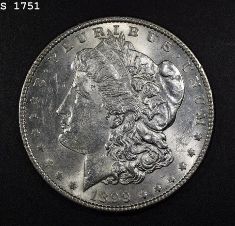 1899年 モルガン銀貨「CH BU」 *1点目以降は送料無料*