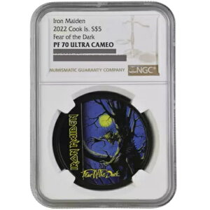 アイアン・メイデン - フィア・オブ・ザ・ダーク 1オンス シルバーコイン 2022年 NGC PF 70 アルテラカメオ