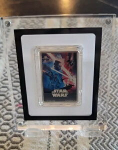 2020年 ニウエ スターウォーズ スカイウォーカーの夜明け 映画ポスター 1オンス .999 シルバーコインバー