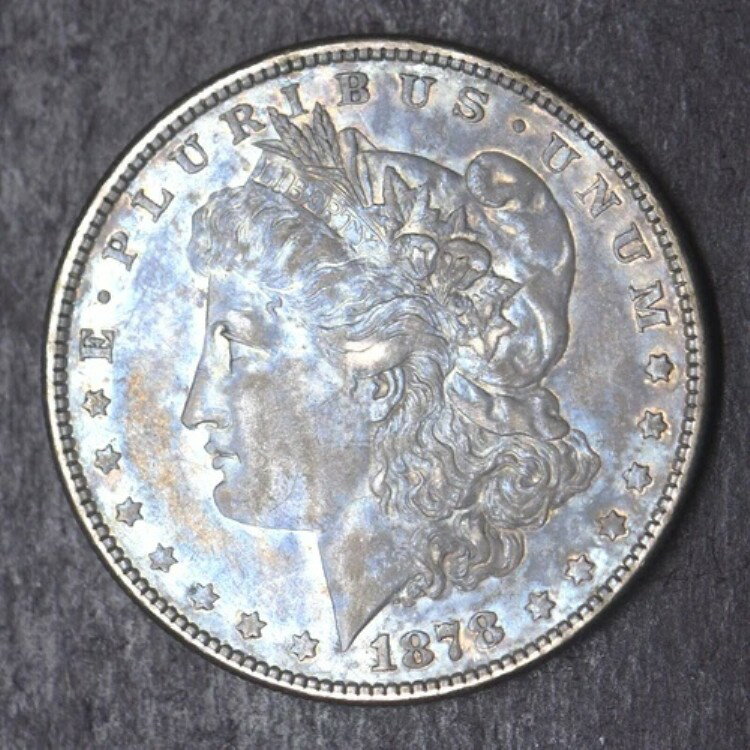 1878年 8TF「ブルートーン」1ドルモルガン銀貨 - COINGIANTS -