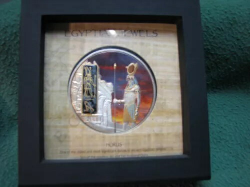 フィジー 2013 $50 エジプトの宝石 ホルス 2トロイオンス シルバー ラウンド 鑑定書と箱付き