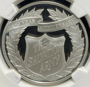 NGC PF70 救世軍 2015 オルダニー 150周年記念 イギリス 999 シルバー