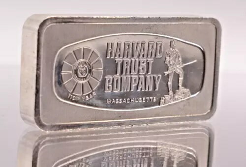 1970年 ハーバード・トラスト・カンパニー マサチューセッツ州 フランクリン・ミント 2オンス 925 シルバーバー C2916