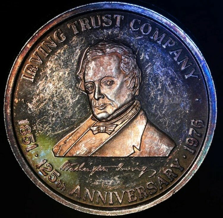 1976年 アーヴィング・トラスト・カンパニー リバティベル USA 125周年 1オンス 999 ファインシルバー ラウンド C4544