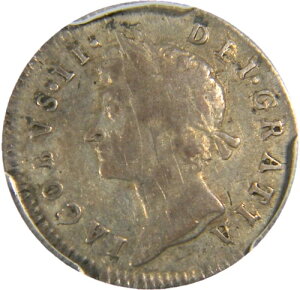 イギリス ジェームズ2世 1685年 銀貨 3ペンス 3D PCGS VF45 (08-9)