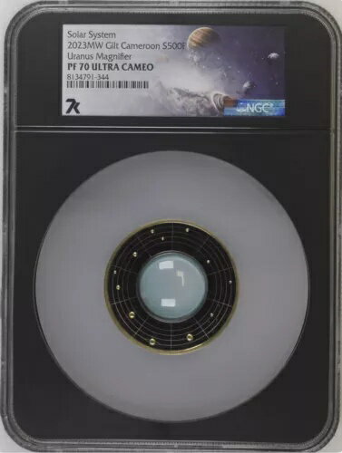 7k 金属 天王星拡大鏡 2023 カメルーン 太陽系 NGC PF70 UC ミント わずか 500 個!
