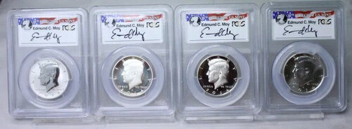 2014-PDSW JFK シルバーハーフドル 50周