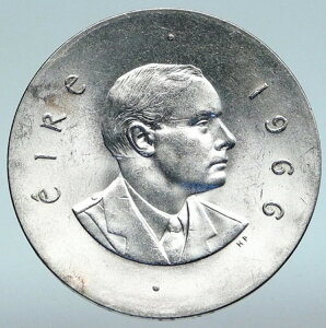 1966年 アイルランド イースター蜂起 PEARSE アイリッシュアンティークシルバー 10シリングコイン i89643