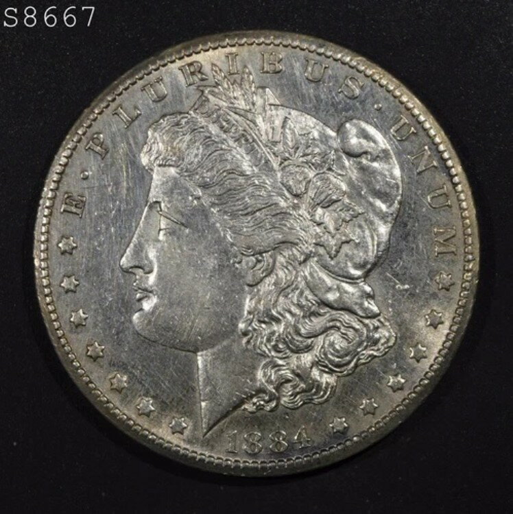 1884-CC モルガン銀貨「BU」*1点目以降は送料無料*