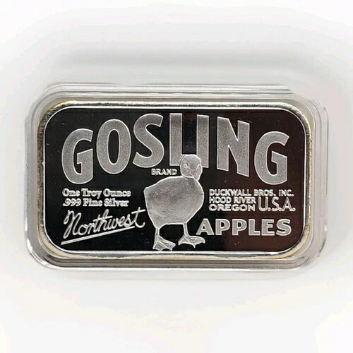 ダックウォールブラザーズ ゴスリングアップル オレゴンイタリアンプルーン 1オンス .999 シルバーアー..