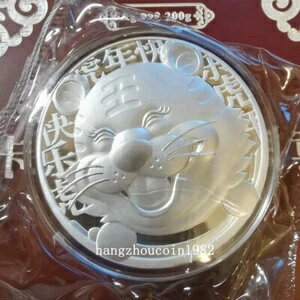 中国上海造幣局 ルナシリーズ カートゥーンタイガー 60MM シルバーメダル Ag.999 200g