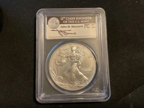 2011-S シルバーイーグル PCGS MS70 マー