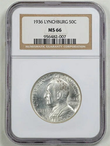 1936年 50セント リンチバーグ記念ハーフドル MS66 NGC 956482-007(3)