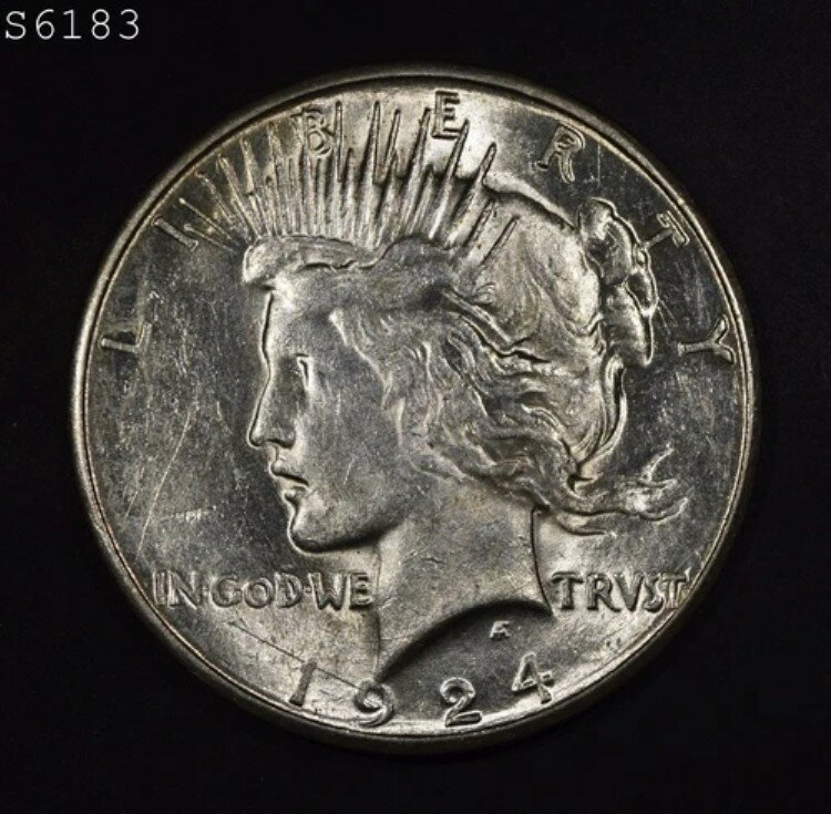 1924-S ピースシルバードル "BU" *1点目以降は送料無料*
