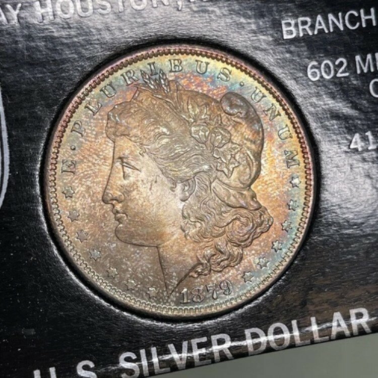 1879-S 1ドル アメリカ貯蓄貸付組合 未流通 銀貨 トーンコイン 3rd