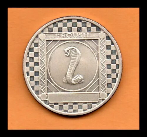 USAトークン ラウシュ レーシング コブラ 1オンス シルバー .999、39mm、（希少 - 非パーソナライズ）