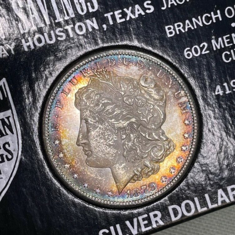1879-S 1ドル アメリカ貯蓄貸付組合 未流通 銀貨 トーンコイン 3rd