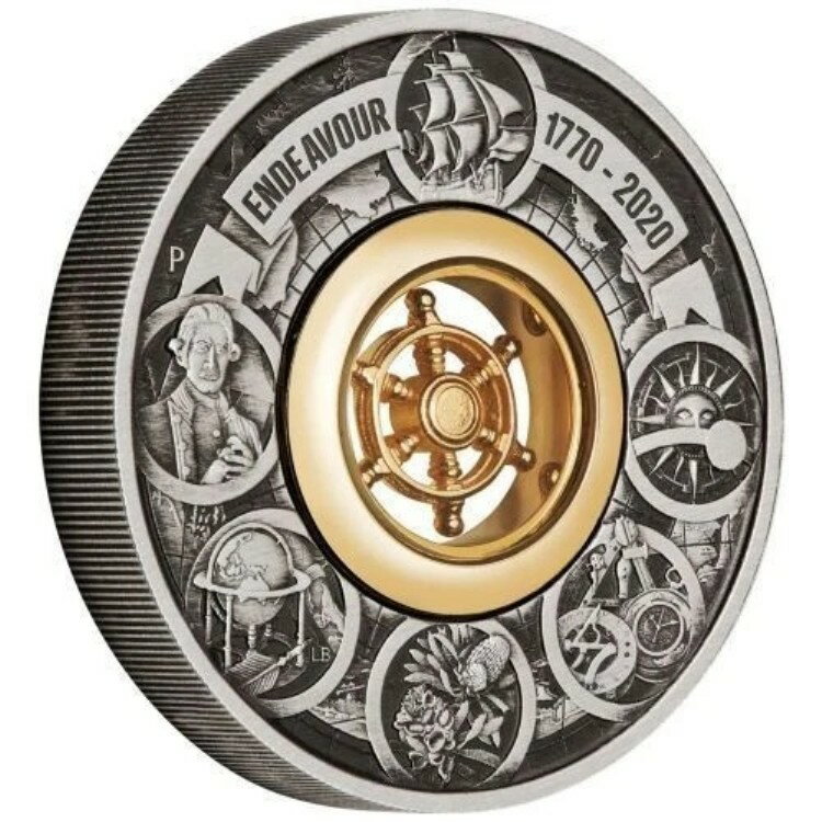 2ドル 250周年記念 エンデバー号 - 1770-2020 - ジェームズ・クック オーストラリア 2オンス 銀貨