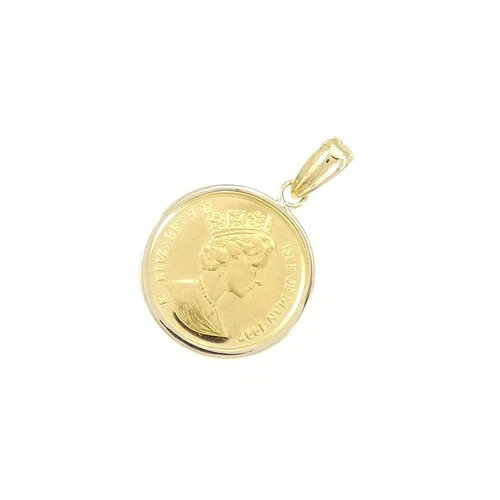 本物 K18YG(枠)コインペンダント #260-007-530-4348