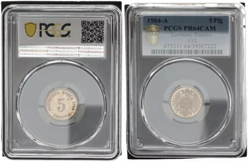 饤 5 ե˥ 1904 A PP PCGS PR64CAM 102927