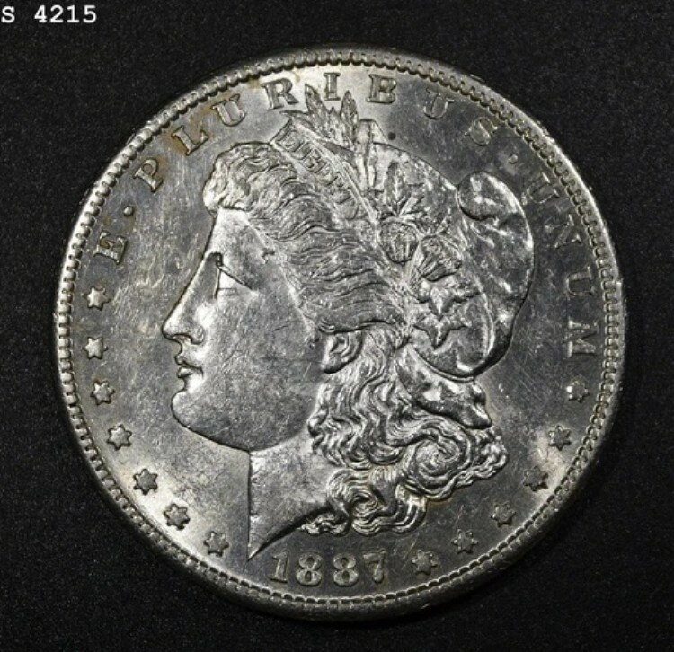 1887-S モルガン銀貨「CH BU」*2点目以降送料無料*