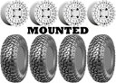 キット4 Maxxis RAZR XT タイヤ 33x10-15 ブラック Rhino Parker シルバーホイール VIK