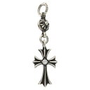 Chrome Hearts 1B TNY クロスペンダント ダイヤモンド付き シルバー