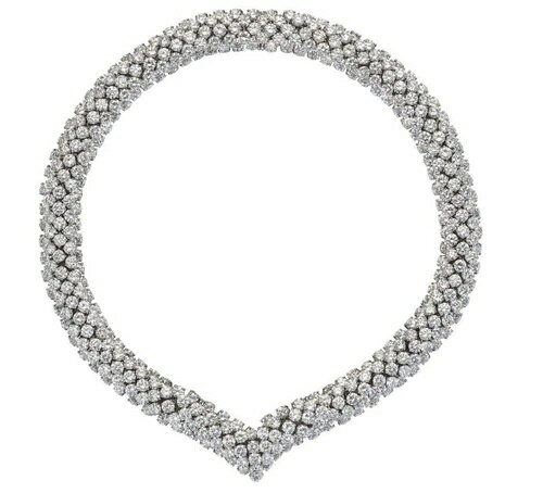 レディース ステートメントネックレス 925スターリングシルバー ホワイト ラウンド ウェディングウェア CZ ジュエリー