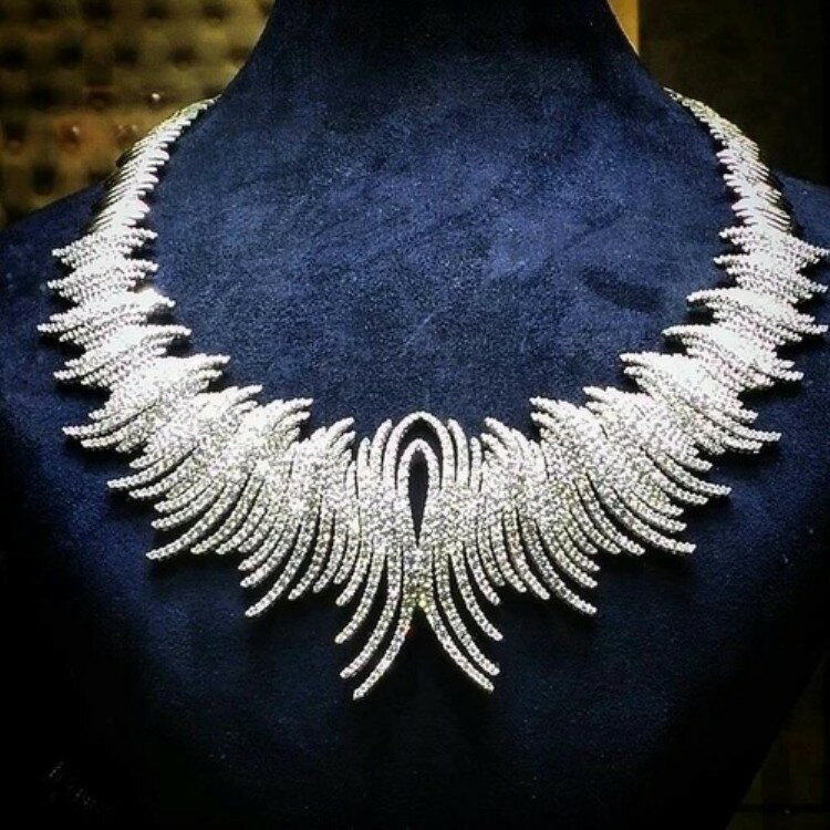 デザイナーカラーネックレス 925スターリングシルバー ハンドメイド 高級ジュエリー 女性用