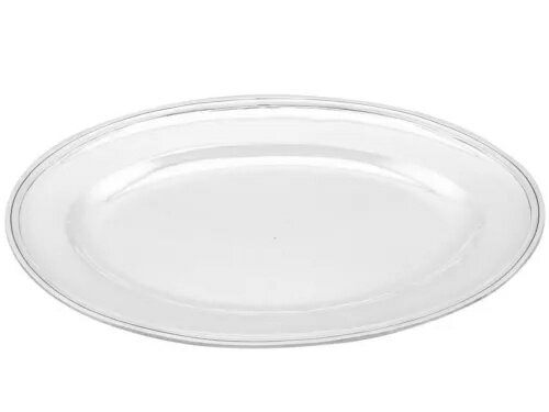 アンティーク イタリア製 銀製 肉・魚皿 1820年頃