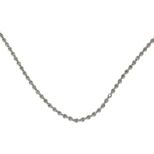 ノーブランド ネックレス K18ホワイトゴールド レディース