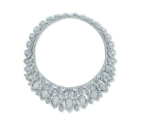 女性用ステートメントネックレス 925スターリングシルバー ホワイトペアー CZスタッズジュエリー