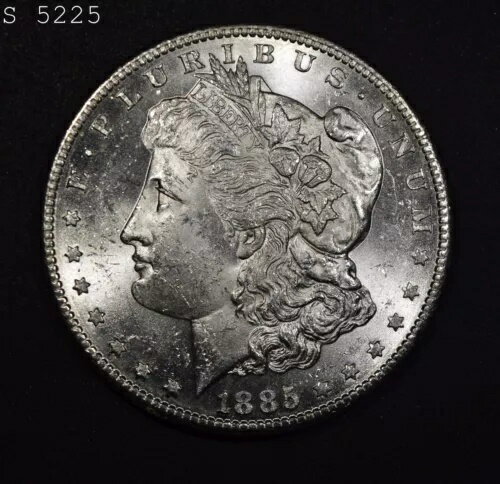 1885-S モルガン銀貨「VCH BU」*1点目以降送料無料*