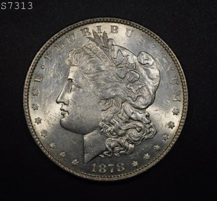 1878年「8TF」モルガン銀貨「VCH BU」*1点目以降は送料無料*