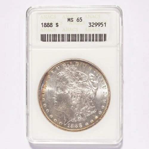 1888年モルガン銀貨 ANACS MS65