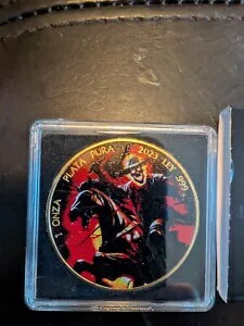 完売しました メキシコ フレイム ホース、フレイム ゴースト ライダー 24K ゴールド、カラー仕上げ...