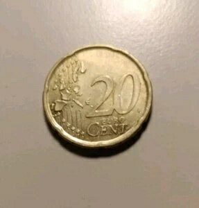 スペイン 2006 20 ユーロセント、古地図、ノルディックゴールド